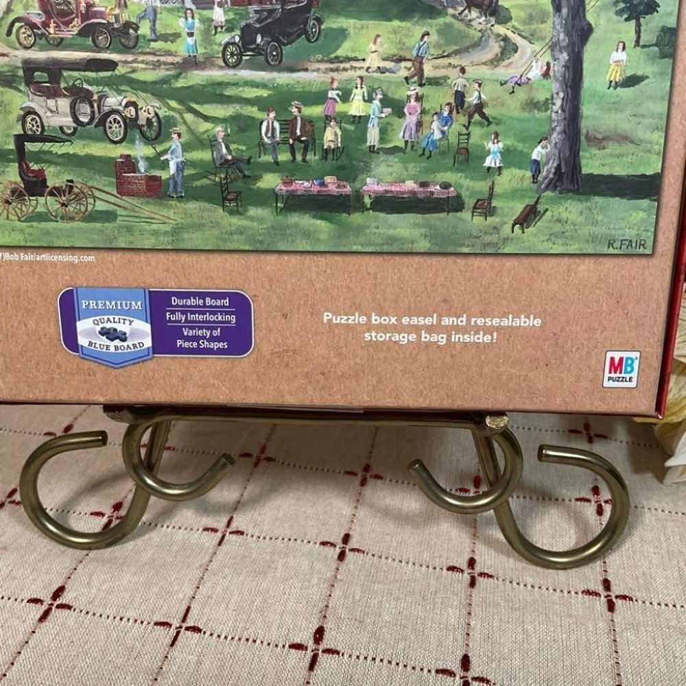 Milton Bradley Premium Blue Board 1000 piece Jigsaw Puzzle Art by Bob Fair New - Picture 5 of 5